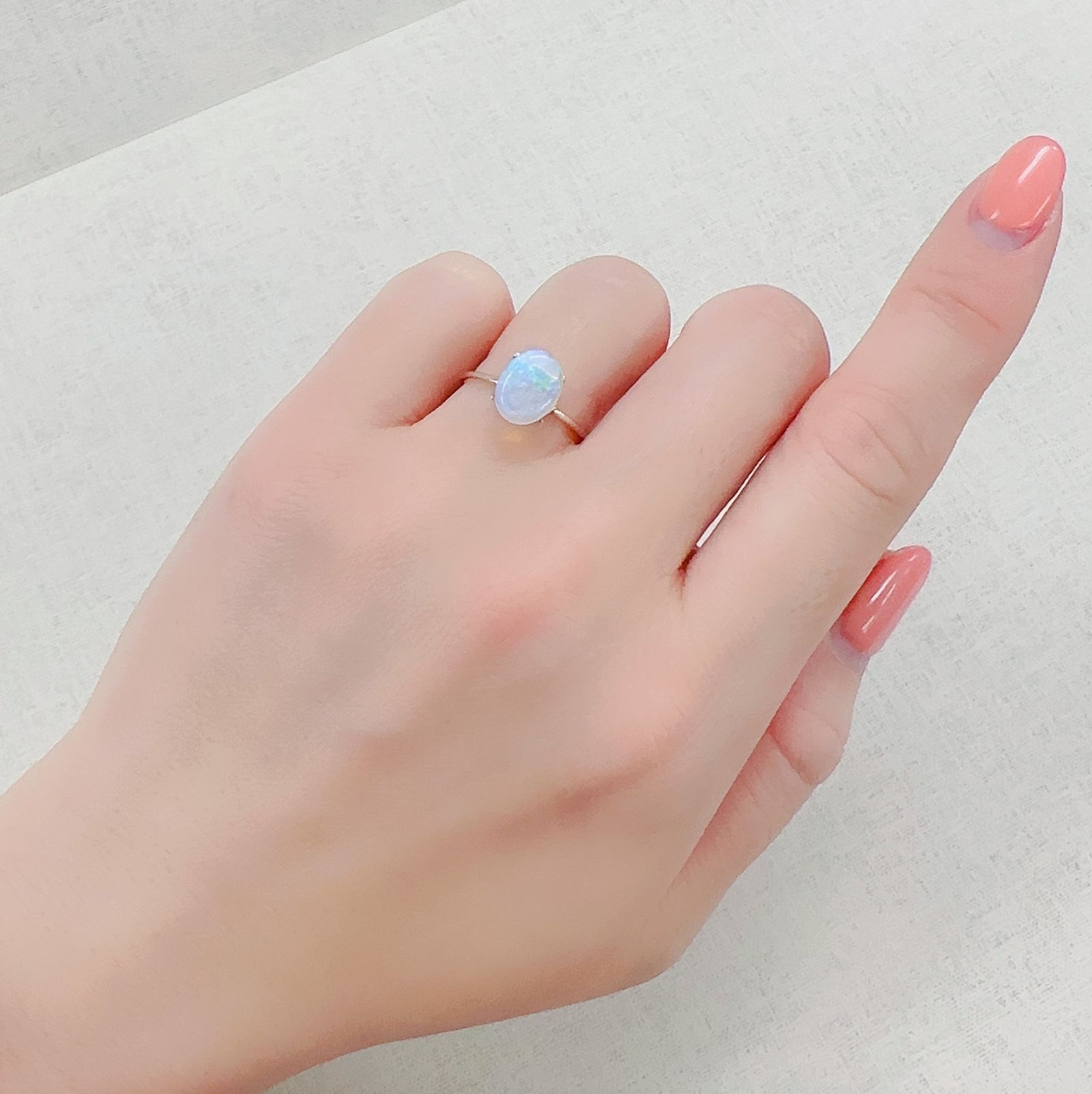 オパール オーストラリア産 1.15ct[230321148]9.3x7.2mm前後