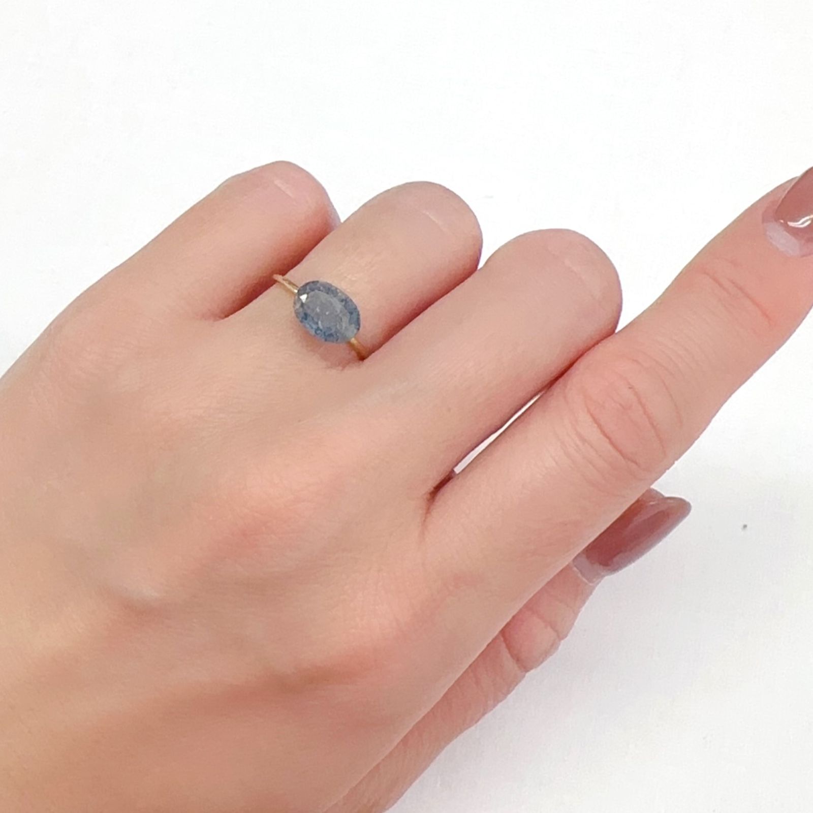 ラズライトインクォーツ アフガニスタン産 1.41ct[240125851]9.1x6.6mm前後