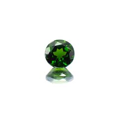クロムダイオプサイド(宝石名クロム・ダイオプサイド)ロシア産 0.58ct 識別済[231124293]5.2x5.1mm前後