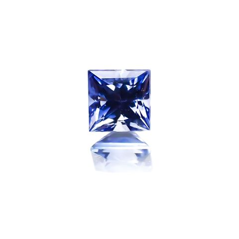 ◇プリンセスカット◇サファイア(宝石名サファイア)スリランカ産 0.25ct 識別済[231124235]3.2x3.2mm前後