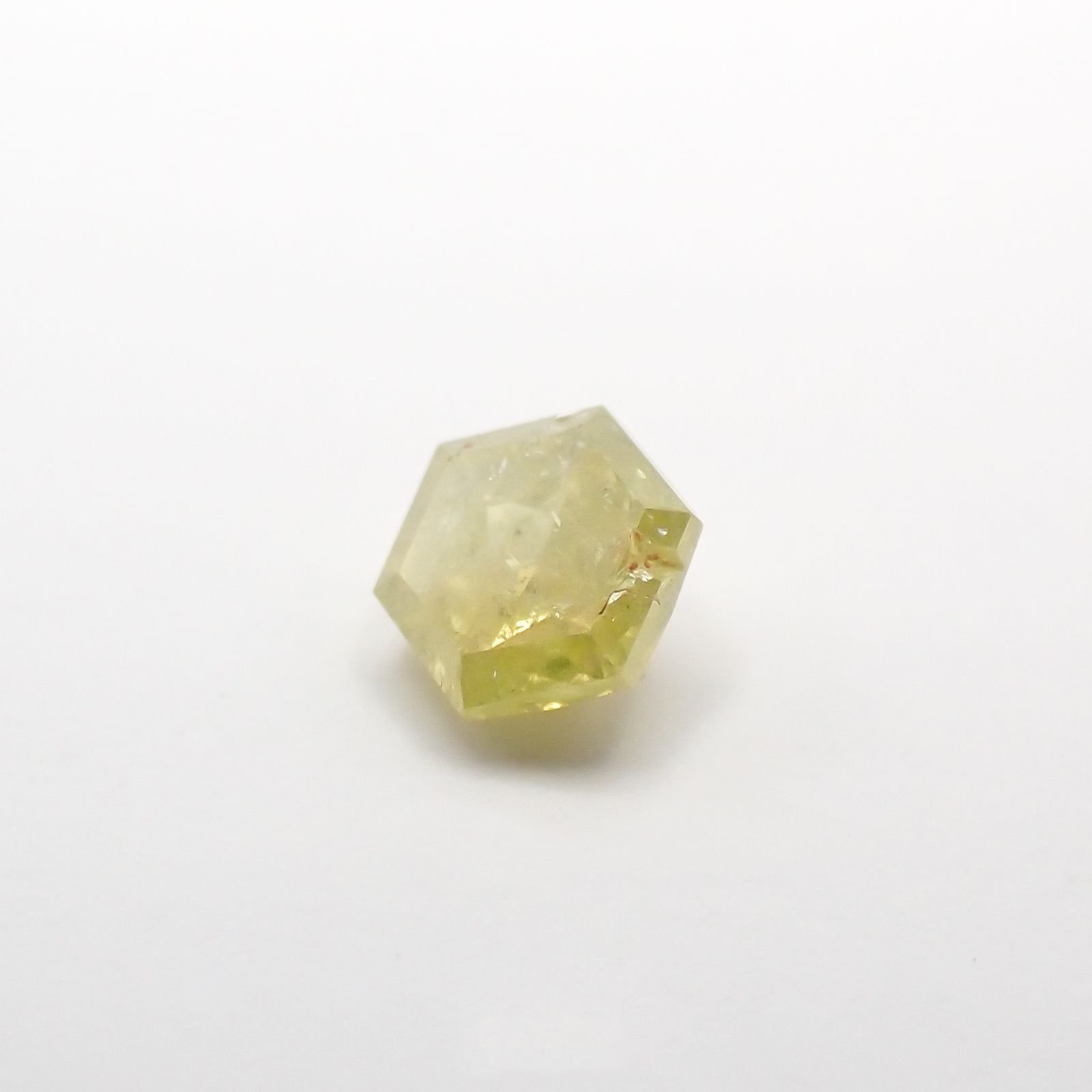 ◇ヘキサゴンアンティークカット◇イエローダイヤモンド ルース 0.15ct[210611066]3×2.8mm前後