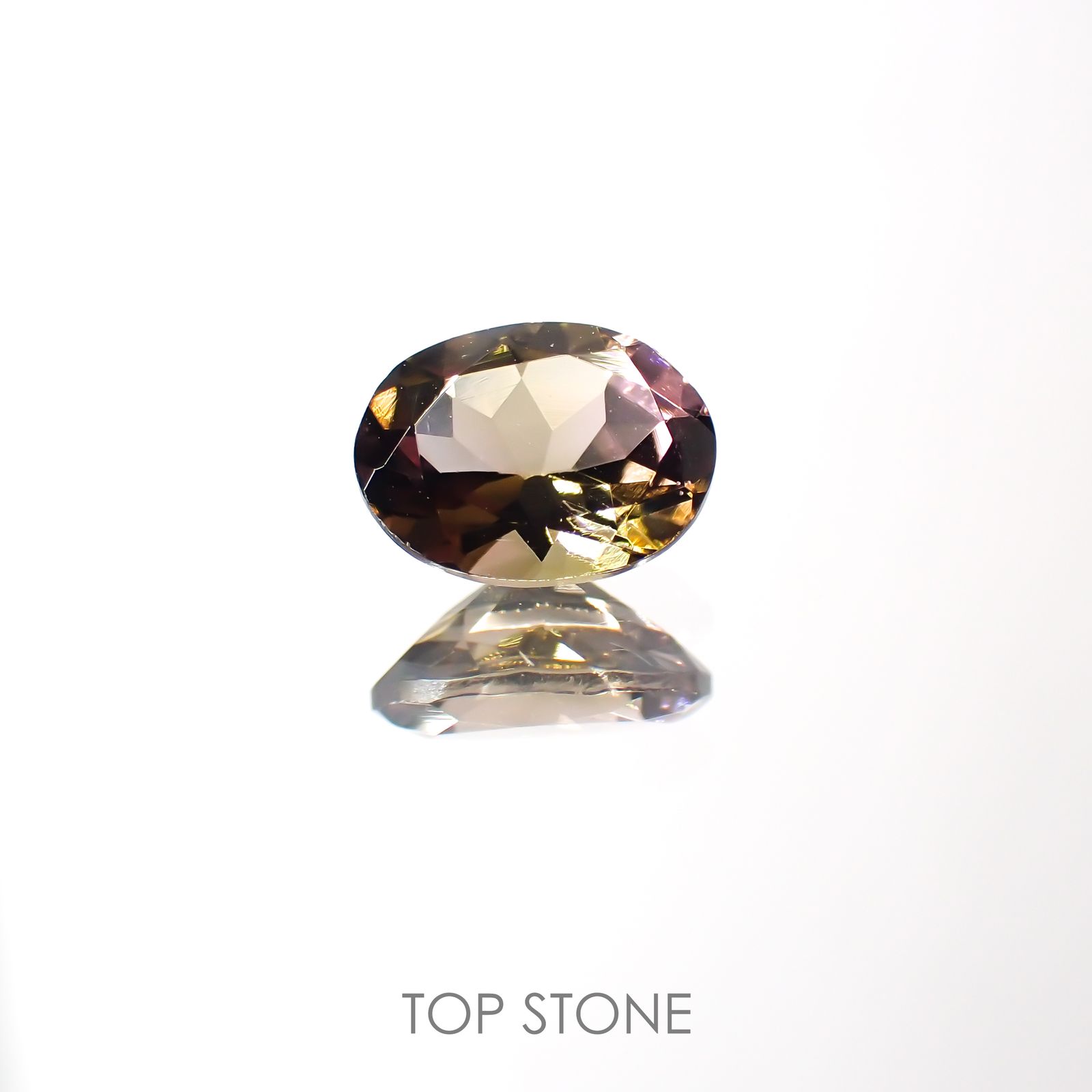 パーティカラートルマリン(宝石名パーティカラード・トルマリン) ブラジル/アフリカ産 0.72ct 識別済[211013572]6.8×5.1mm前後
