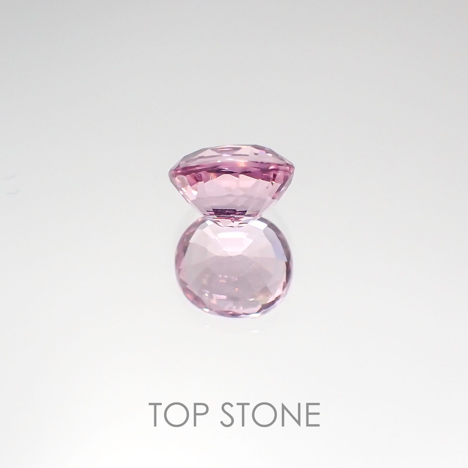 ピンクスピネル(宝石名ピンク・スピネル) タンザニア産 1.08ct 識別済[20117320]6.3×5.7mm前後