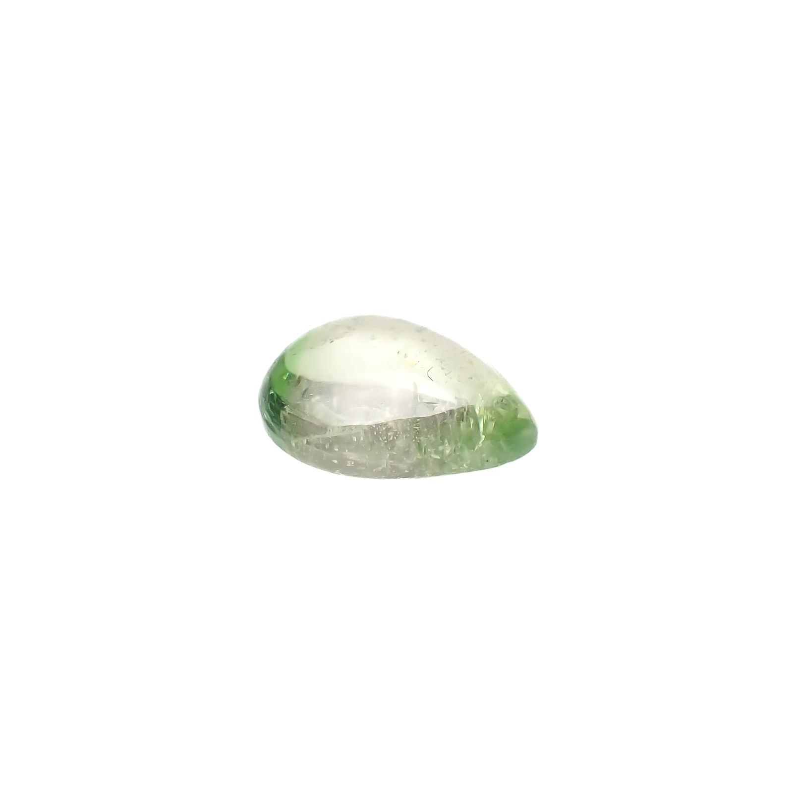 バイカラーツァボライト(宝石名グリーン グロッシュラー・ガーネット)タンザニア産 1.34ct 識別済[240928891]8x6.2mm前後