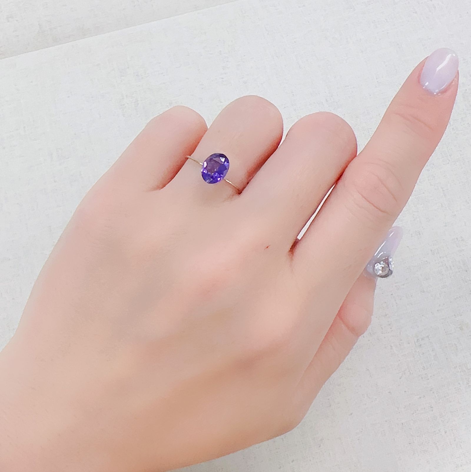 カラーシフトアメジスト ブラジル/ウルグアイ産 1.14ct[230321234]8.1x6.2mm前後