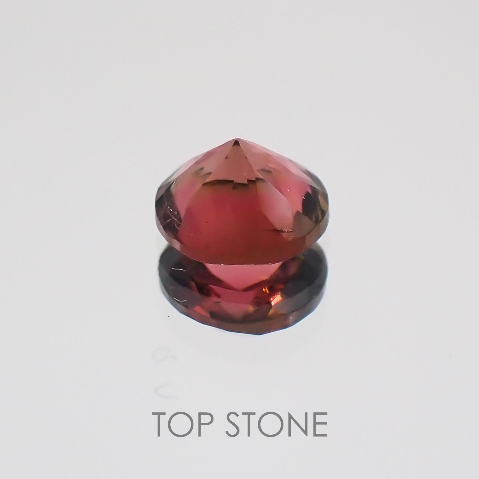 バイカラートルマリン ブラジル産 ルース 0.46ct[21019006]4.9×4.9mm前後