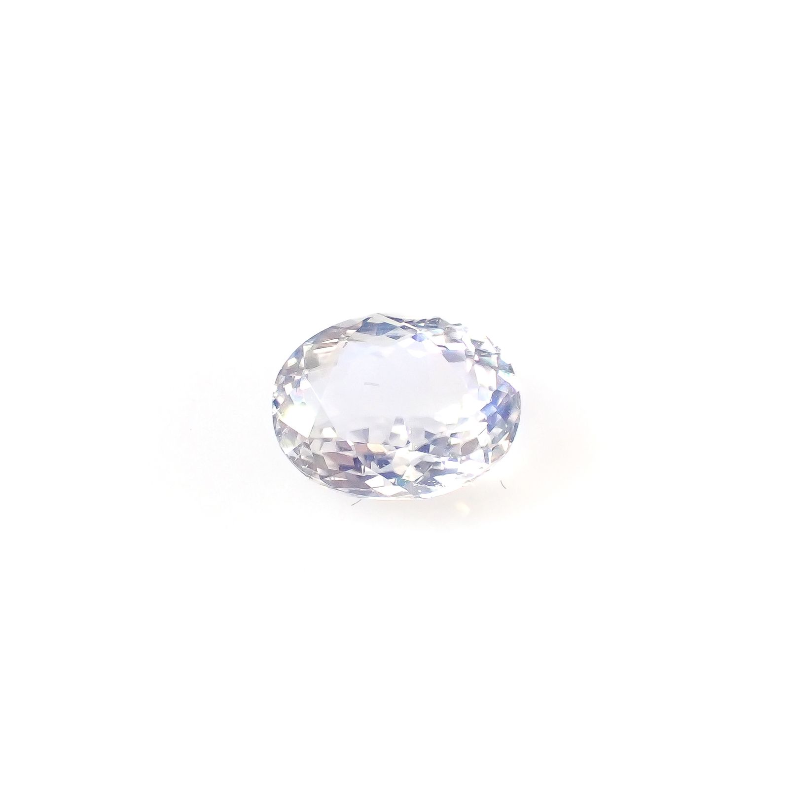 レインボームーンストーン(宝石名ラブラドライト)マダガスカル産 1.533ct ソ付(彩珠)[240326936]8.4x6.6mm前後