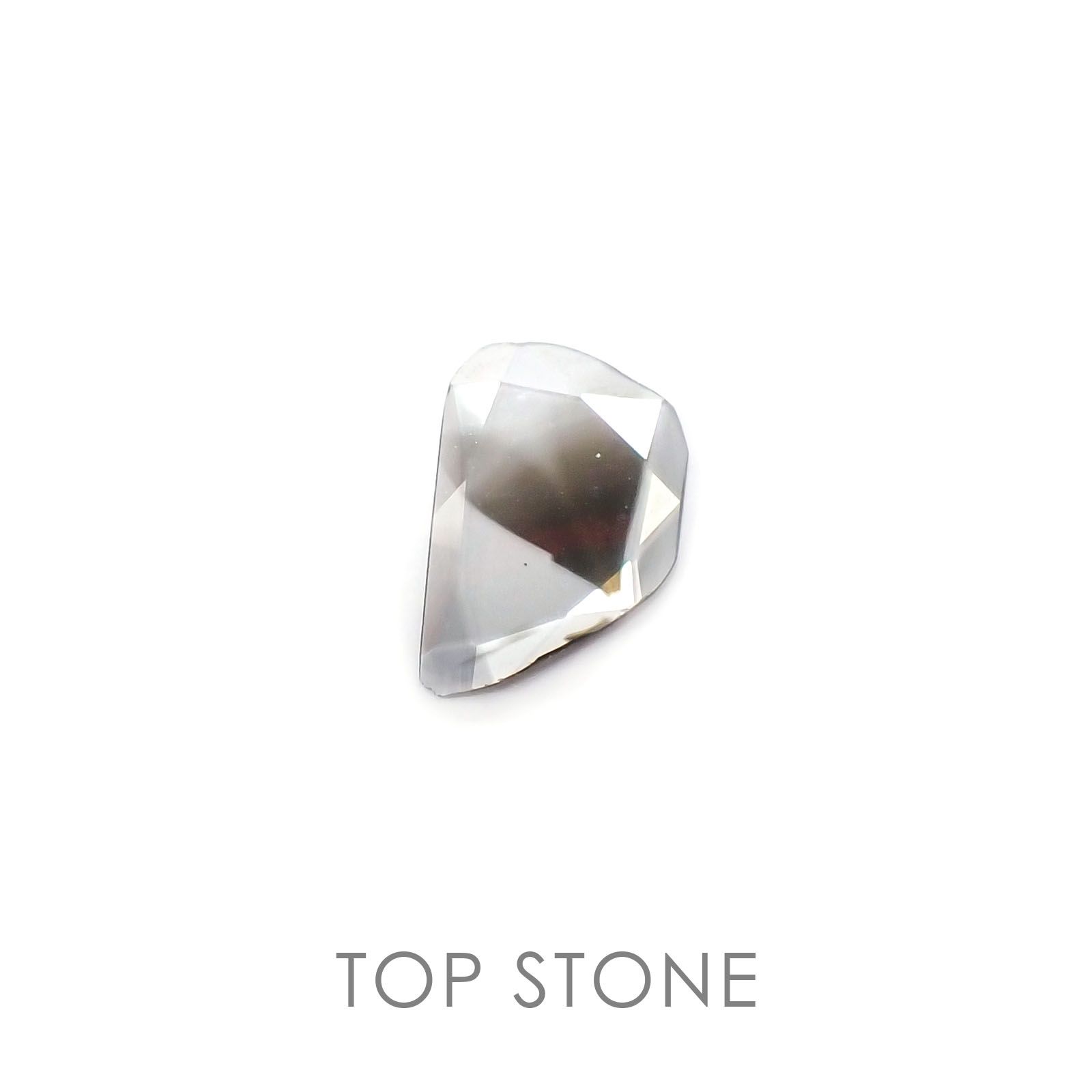 スライスカットダイヤモンド 南アフリカ産 原石・結晶 0.24ct[20106575]8.6×5.6mm前後
