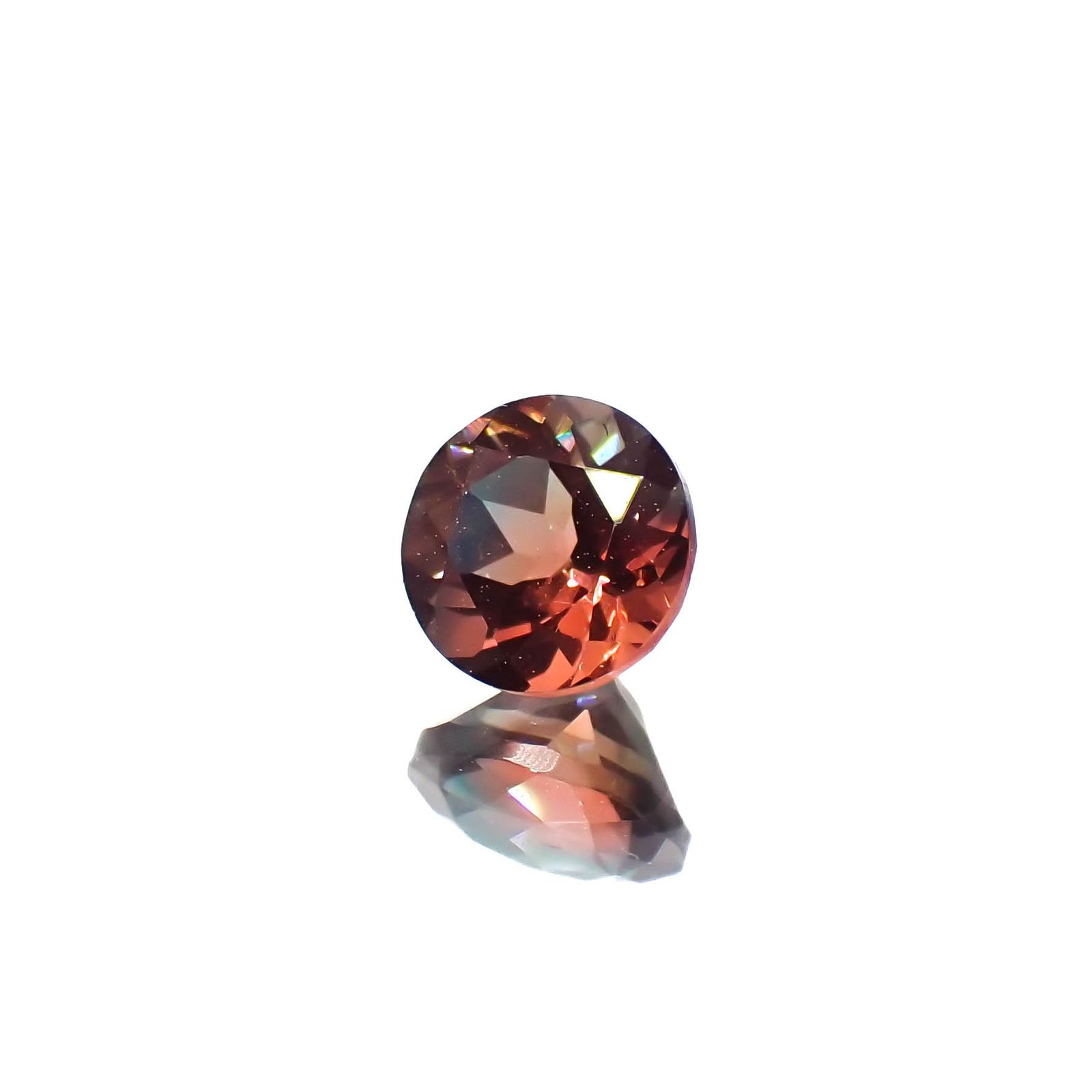 バイカラーアンデシン モンゴル産 0.50ct[230421488]4.9x4.9mm前後