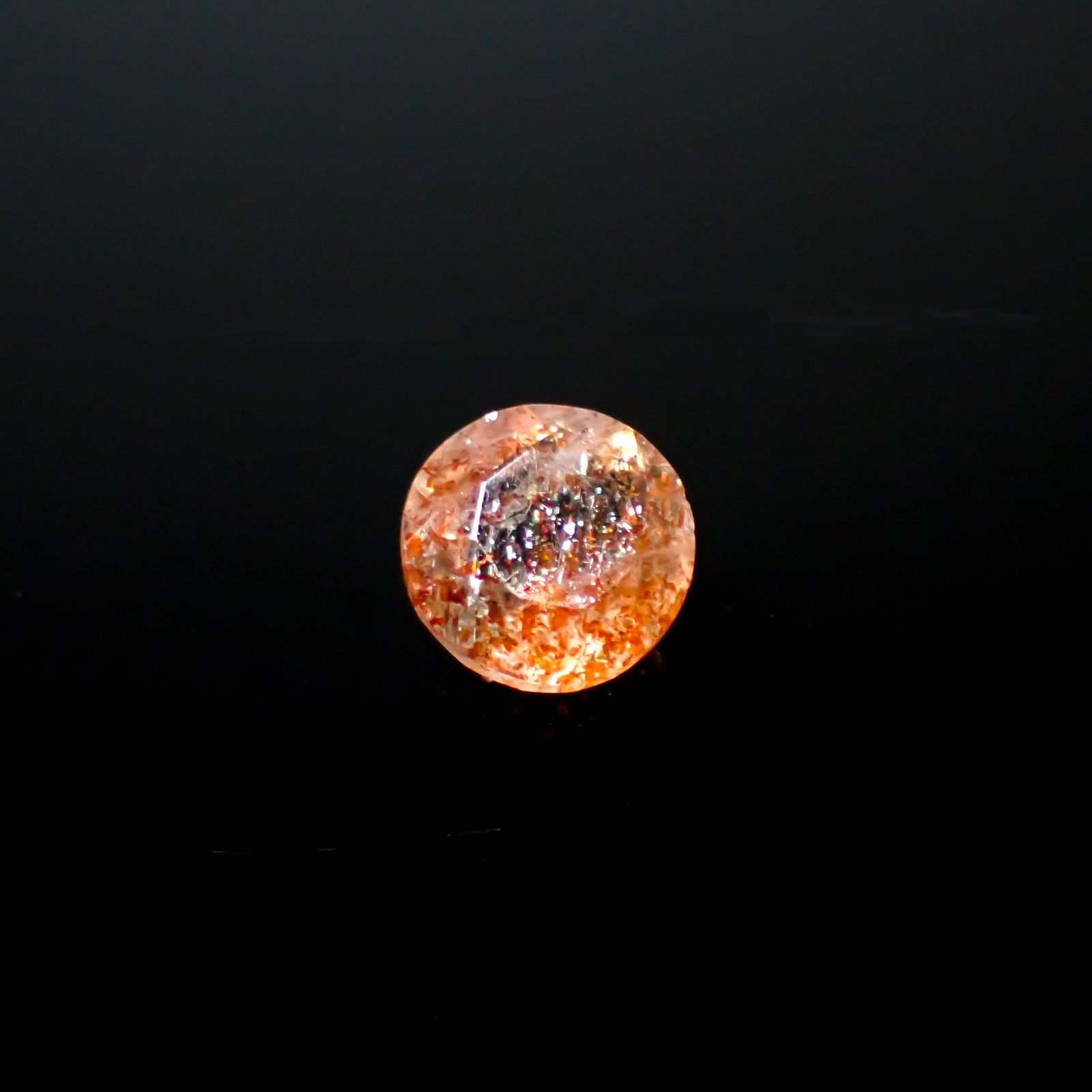 イリュージョンサンストーン タンザニア産 1.84ct[240728543]7.8x7.8mm前後