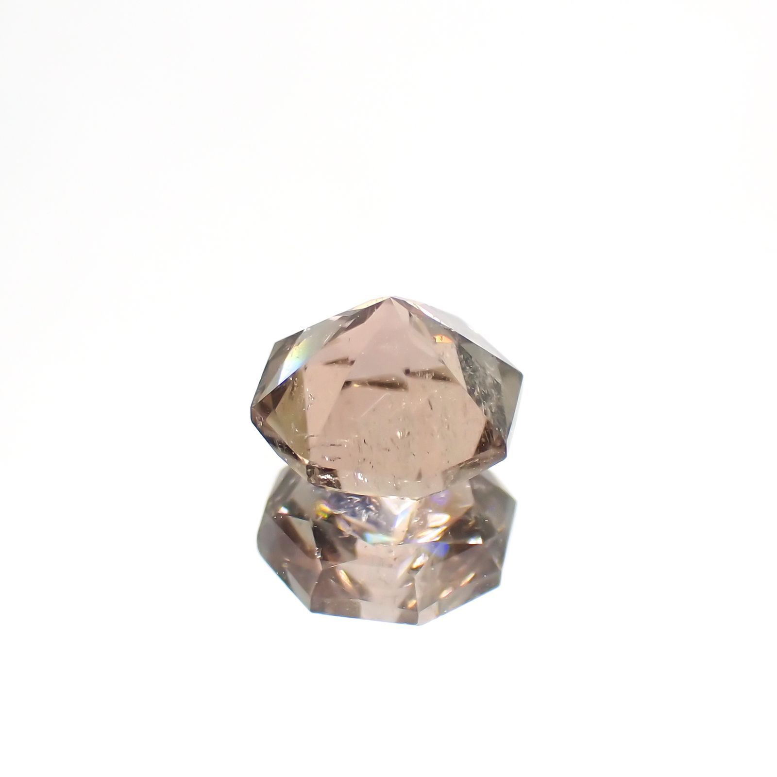 ◇オクタゴンカット◇ブラウントルマリン SA(宝石名トルマリン)ブラジル/アフリカ産 1.103ct ソ付(彩珠)[231124219]6.2x6.2mm前後