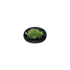 モルダバイト(宝石名モルダバイト)発見地：旧チェコスロバキア 10.94ct 識別済[241129476]18.4x13.2mm前後