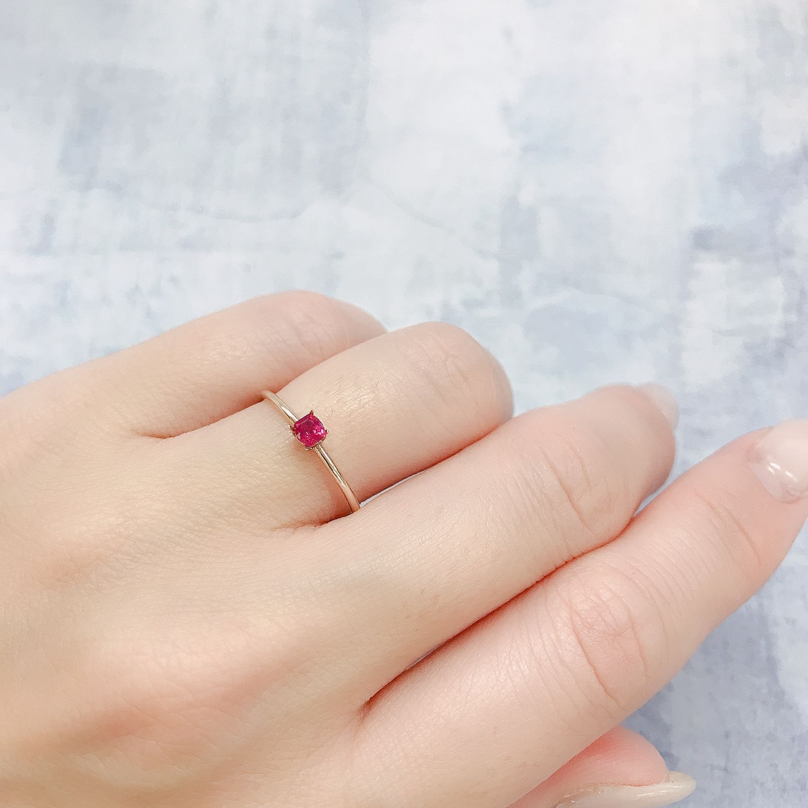 ルビー モザンビーク/ビルマ産 0.15ct[220616210]2.8x2.7mm前後