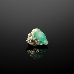 エメラルド 原石 コロンビア産 6.04ct[240427243]12.8x10.6mm前後