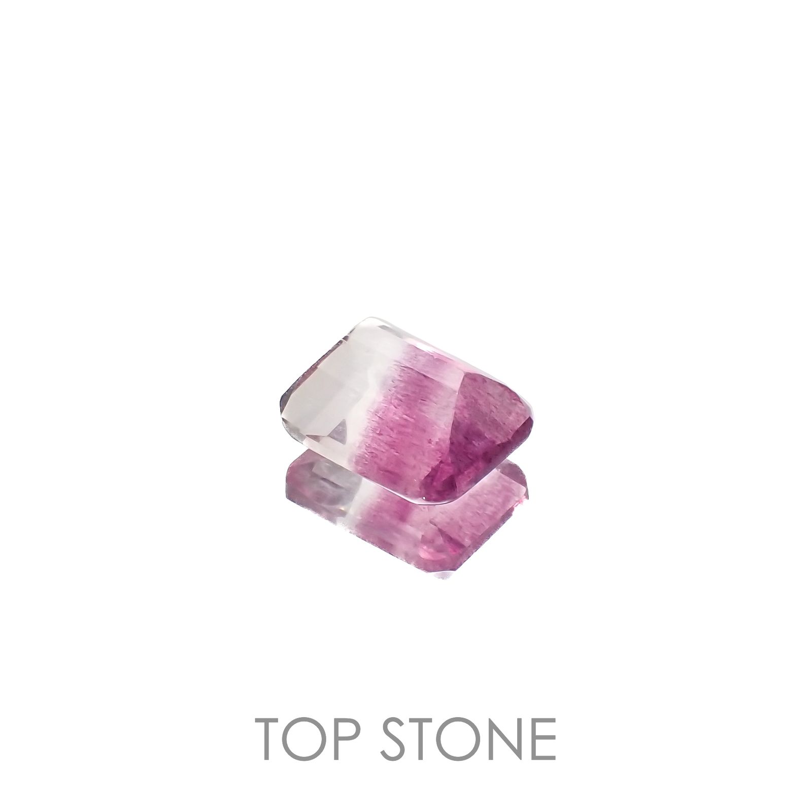 バイカラーフローライト 中国産 3.88ct[230120163]10x8mm前後