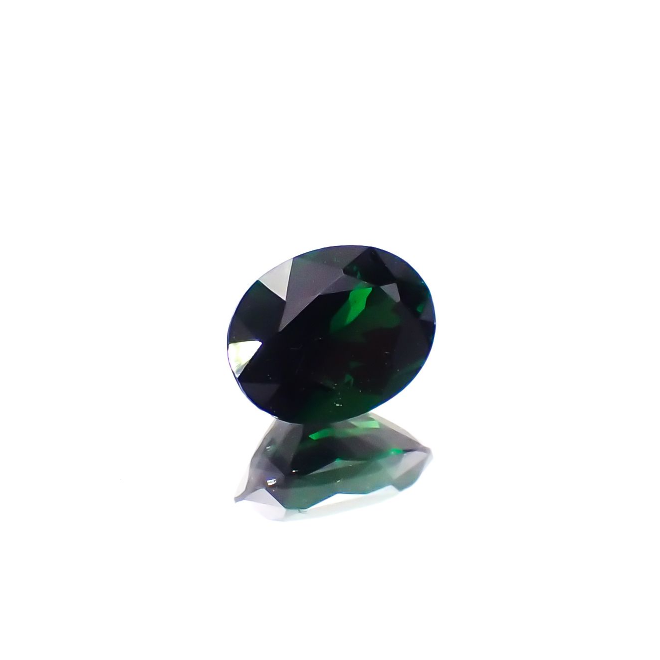 クロムトルマリン(宝石名クロム・トルマリン)タンザニア産 0.40ct 識別済[231023994]5.4x4.1mm前後