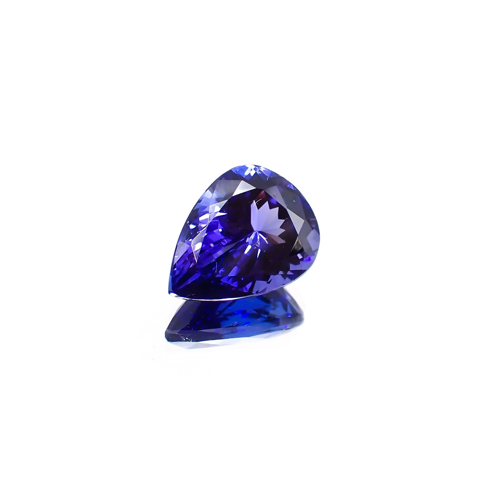 タンザナイト(宝石名タンザナイト) タンザニア産 ソ付(彩珠) 4.384ct / 12.1x9mm前後 [210310317]