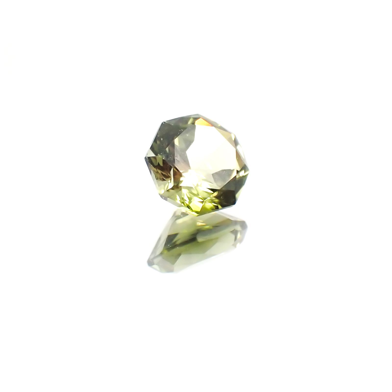 ◇オクタゴンカット◇グリーントルマリン SA(宝石名グリーン・トルマリン)ブラジル産 0.55ct 識別済[231124198]5.1x5.1mm前後