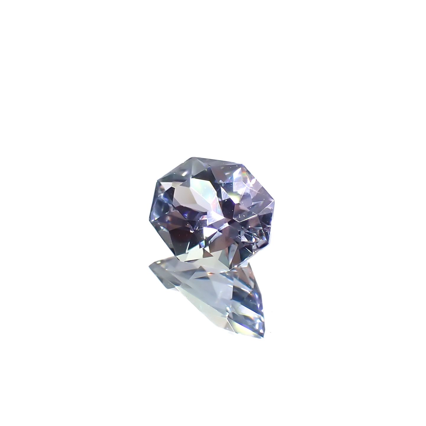 ◇カスタムカット◇バイカラータンザナイト 非加熱 タンザニア産 0.52ct [241029376]6.5x4.6mm前後