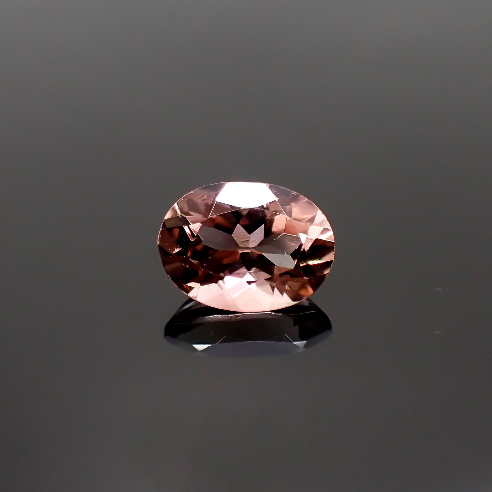 バイカラートルマリン(宝石名トルマリン)コンゴ産 1.23ct 識別済[220115001]7.9x5.8mm前後