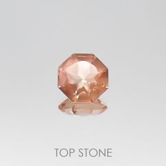 ◇オクタゴンカット◇オレゴンサンストーンSA(宝石名ラブラドライト) アメリカ・オレゴン州産 0.65ct 識別済[210610966]6×6mm前後