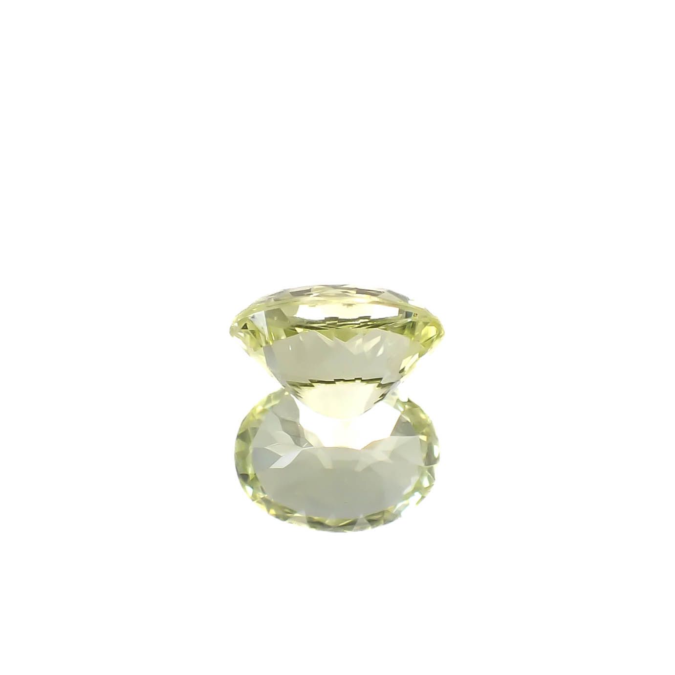 クリソベリル(宝石名イエロー・クリソベリル)スリランカ/マダガスカル産 1.605ct ソ付(彩珠)[250530414]8x5.9mm前後