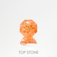 ◇オクタゴンカット◇イリュージョンサンストーン インド産 0.77ct[220115488]5.7x5.6mm前後