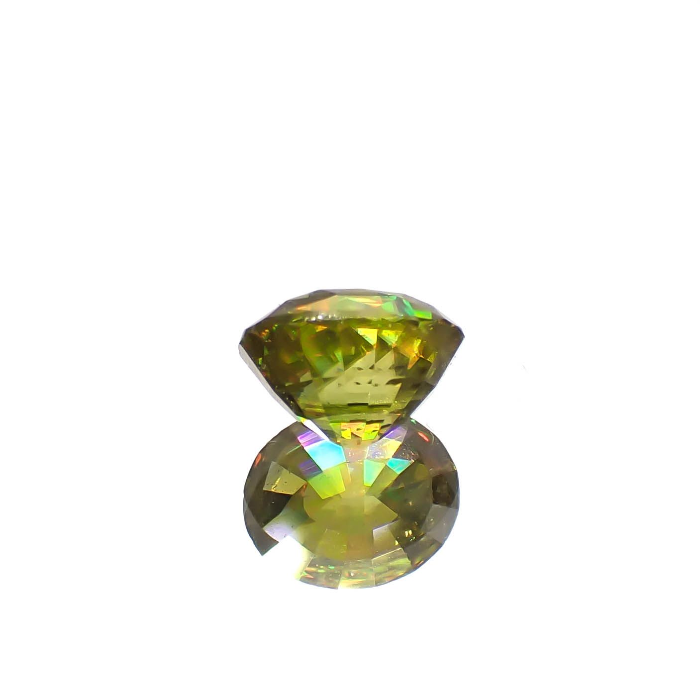 スフェーン(宝石名スフェーン)マダガスカル産 1.00ct 識別済[240627950]6.3x5.2mm前後