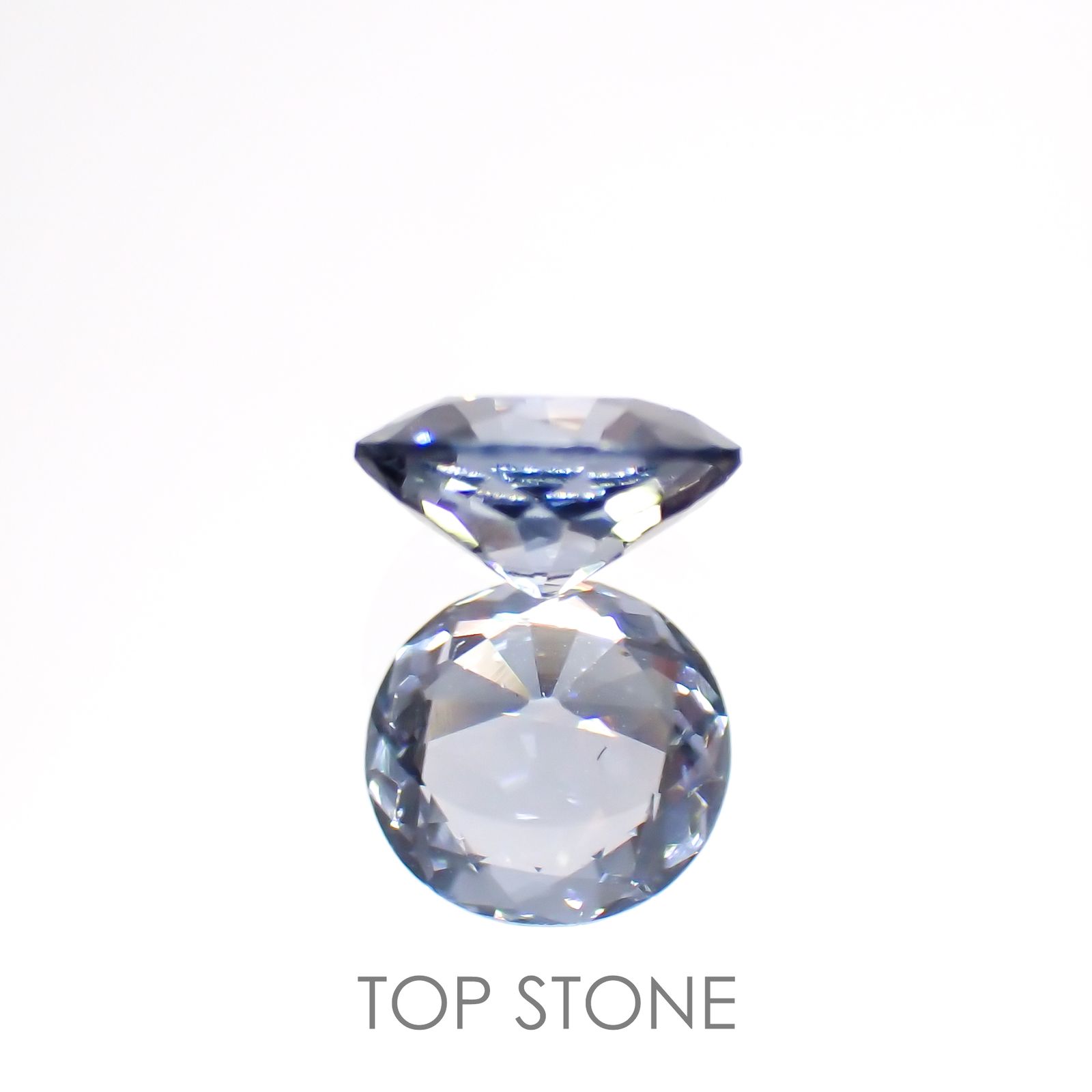 グレイッシュブルースピネル(宝石名スピネル) ビルマ産 0.44ct 識別済[210913466]5×4.9mm前後