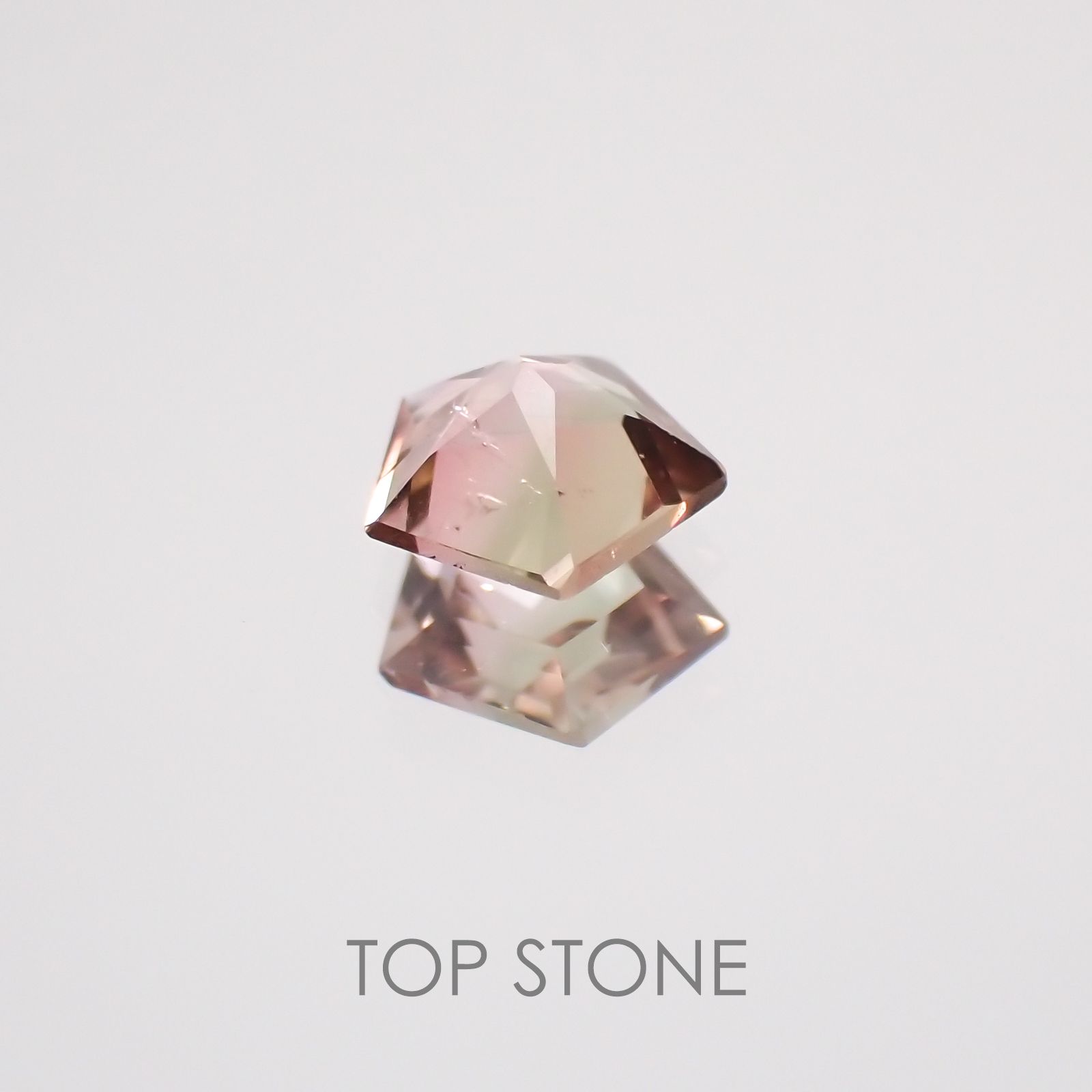 ◇ペンタゴンカット◇バイカラートルマリンSA ブラジル・アフリカ産 ルース 0.22ct[21029141]4.1×4.1mm前後