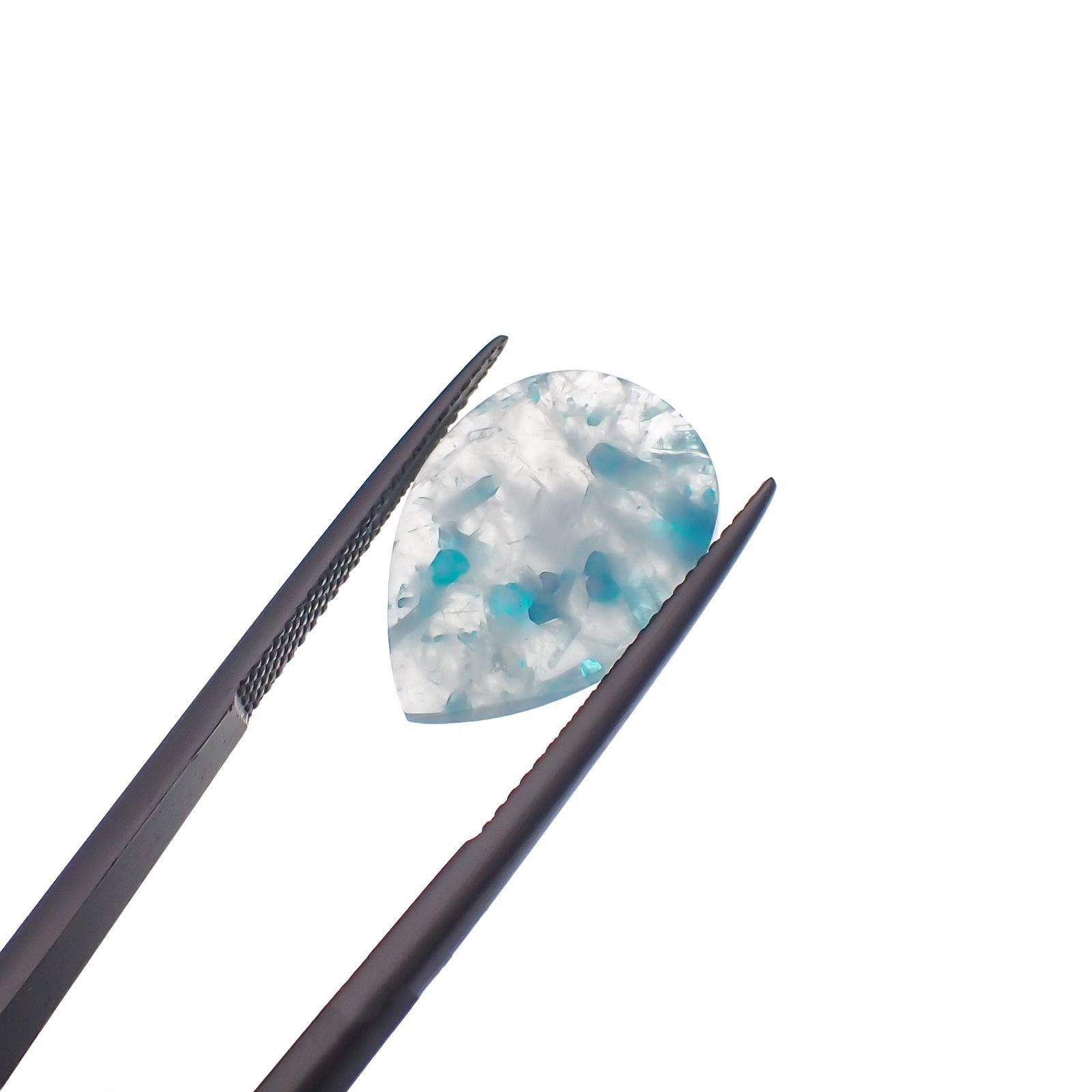パライバトルマリンインクォーツ ブラジル産 6.68ct[221018819]18x13.1mm前後