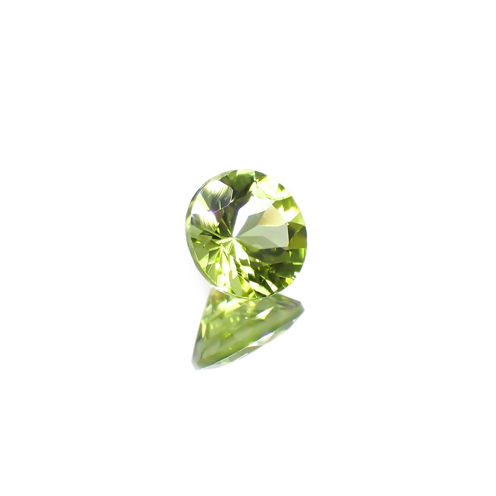 ペリドット(宝石名ペリドット) パキスタン産 1.07ct 識別済 [210913077]6.4×6.4mm前後