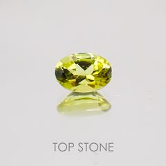 カナリートルマリン(宝石名トルマリン) ナイジェリア産 0.48ct 識別済[20128992]5.8×4mm前後
