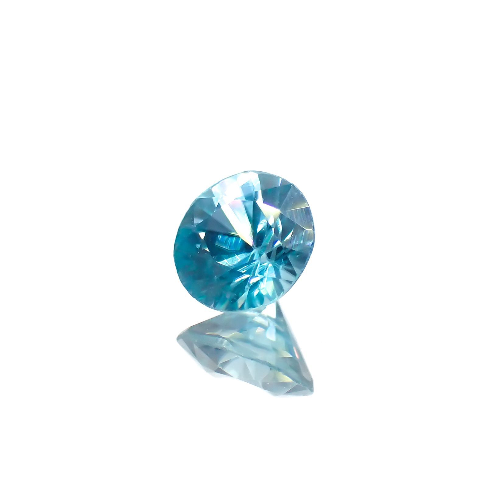 ブルージルコン カンボジア産 0.61ct[230220509]4.8x4.8mm前後