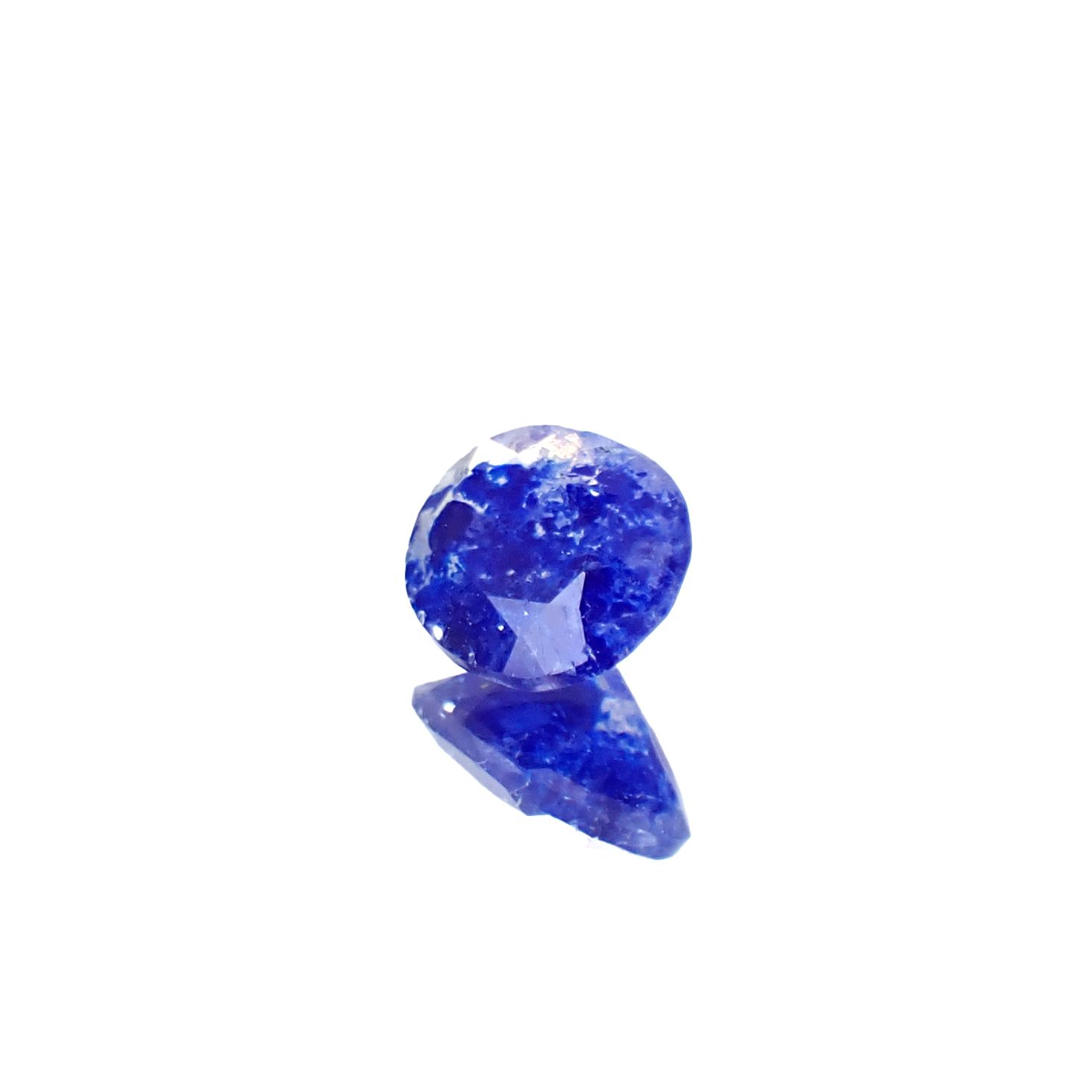 ラズライトインソーダライト フルオレッセンス アフガニスタン産 0.39ct [250530467]5.8x4.8mm前後