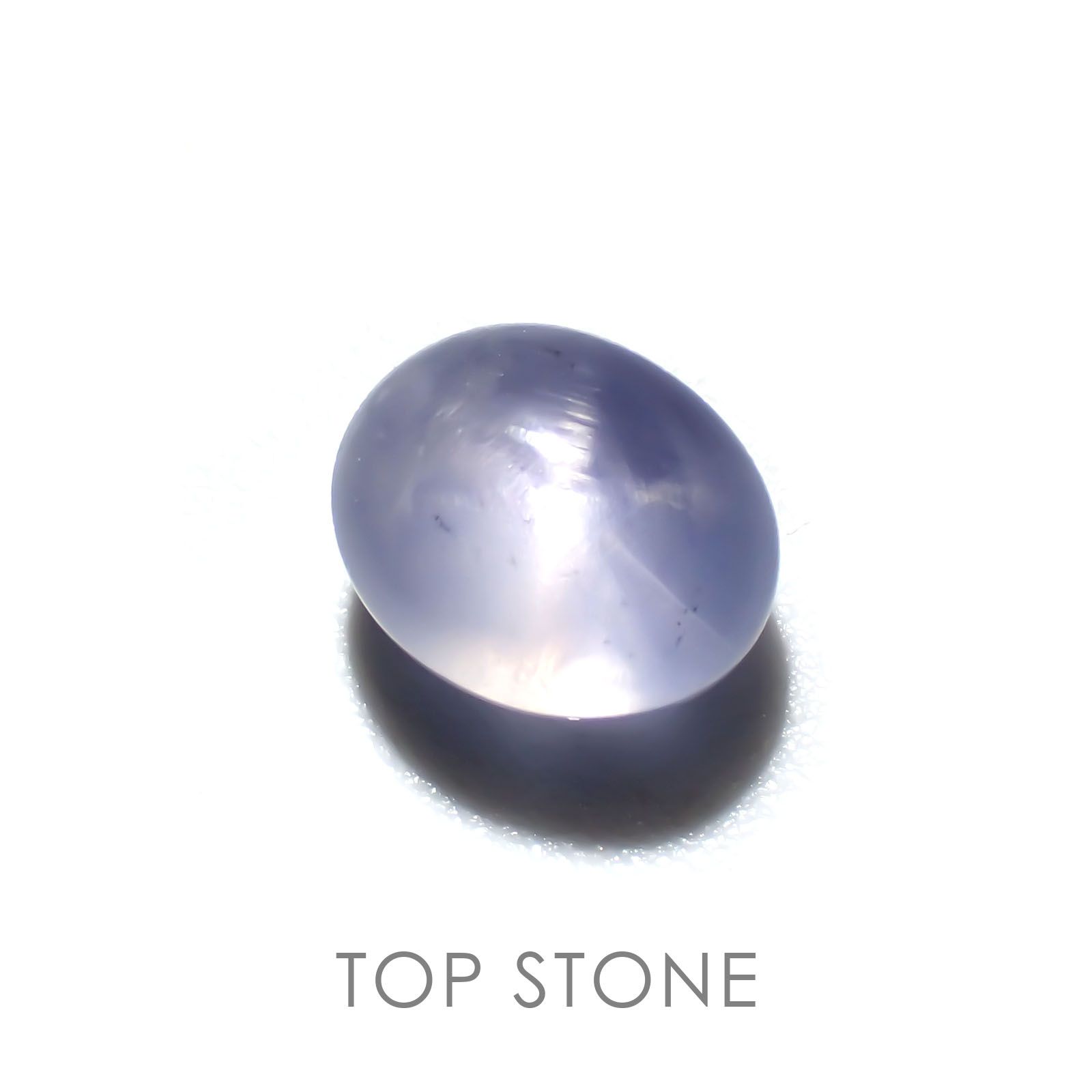 ブルースターサファイア(宝石名スター・サファイア) ビルマ産 2.890ct ソ付(彩珠)[210510228]8×6.5mm前後