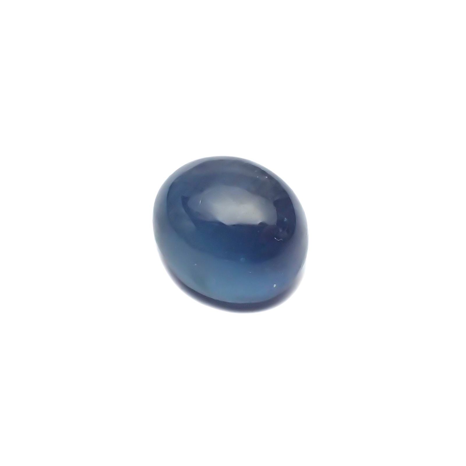 アパタイトキャッツアイ(宝石名ブルー・アパタイト・キャッツアイ)マダガスカル産 2.692ct ソ付(彩珠)[230823102]7.9x6.8mm前後