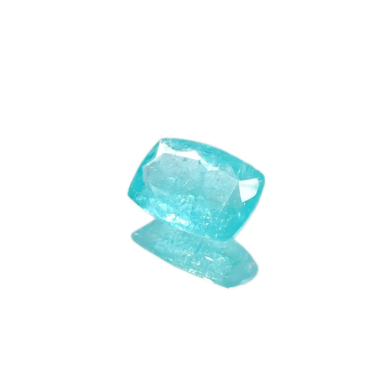 パライバトルマリン(宝石名トルマリン/別名パライバ・トルマリン) ブラジル産 GIA鑑付 0.99ct / 8×5.5mm前後 [19110908]