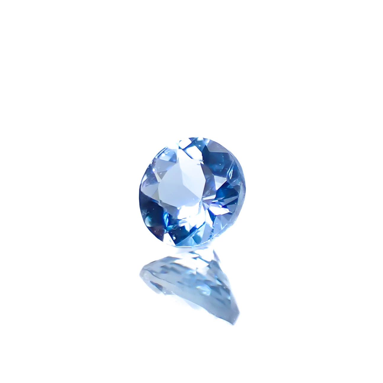 アクアマリン サンタマリアカラー ナイジェリア産 0.22ct [250329944]4x4mm前後