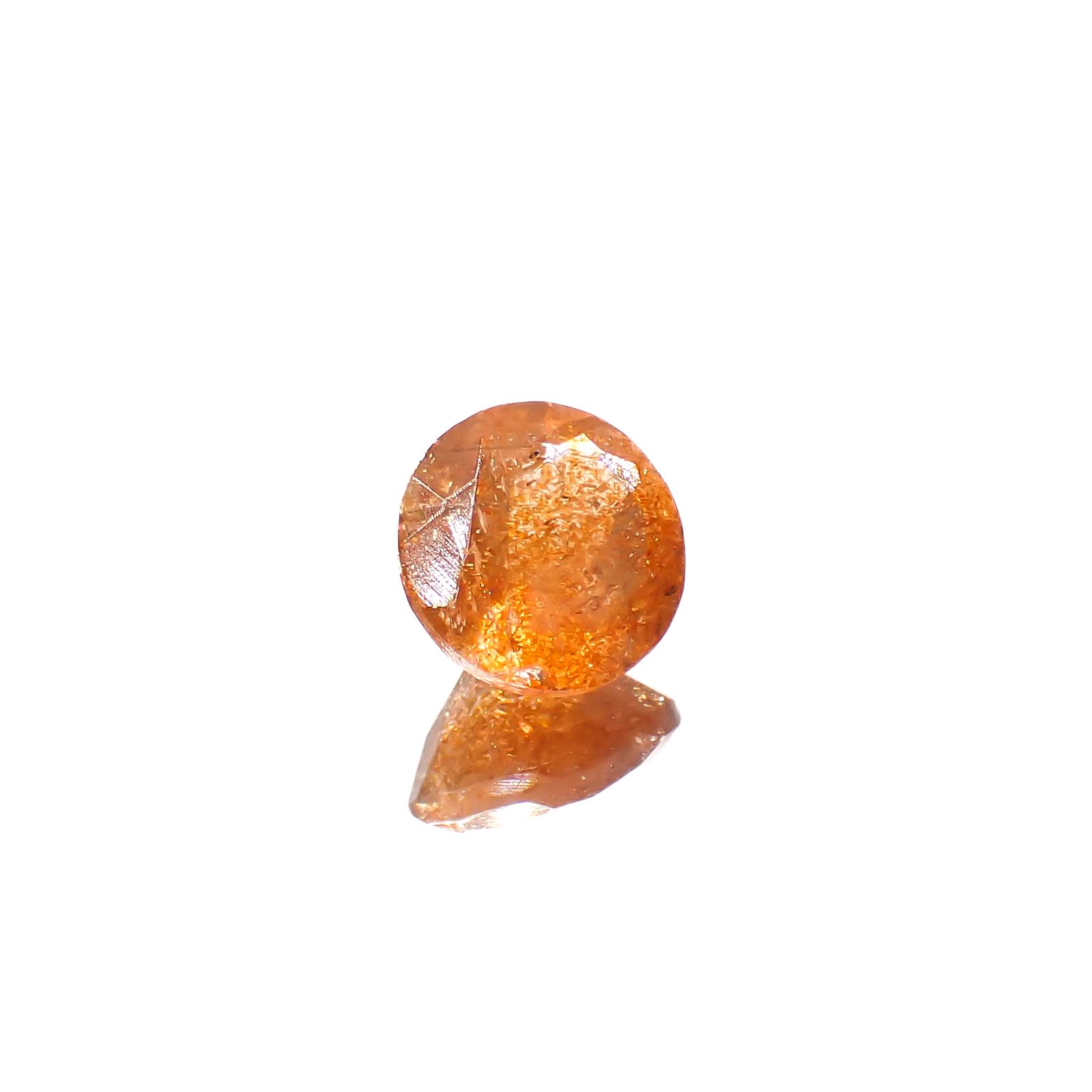 イリュージョンサンストーン タンザニア産 1.77ct[240728542]8.1x8.1mm前後