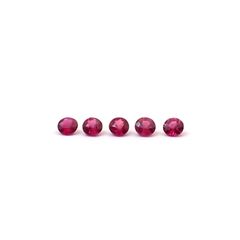 ルビー 5個セット タイ/モザンビーク産 0.28ct(5pcs合計) / 2.2x2.2mm前後 [260532284]