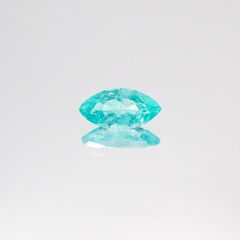 パライバトルマリン(宝石名トルマリン/別名パライバ・トルマリン) ブラジル・キントス鉱山産 0.375ct ソ付(宝貴協)[20084603]7.3×3.7mm前後