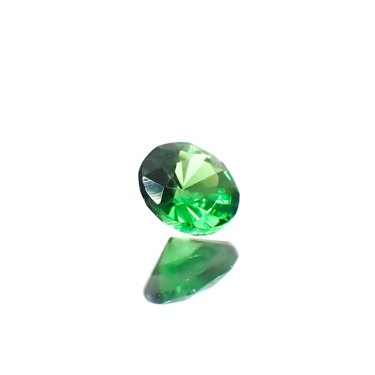 ツァボライト(宝石名グリーン グロッシュラー・ガーネット)タンザニア産 0.11ct 識別済[240226077]3x3mm前後