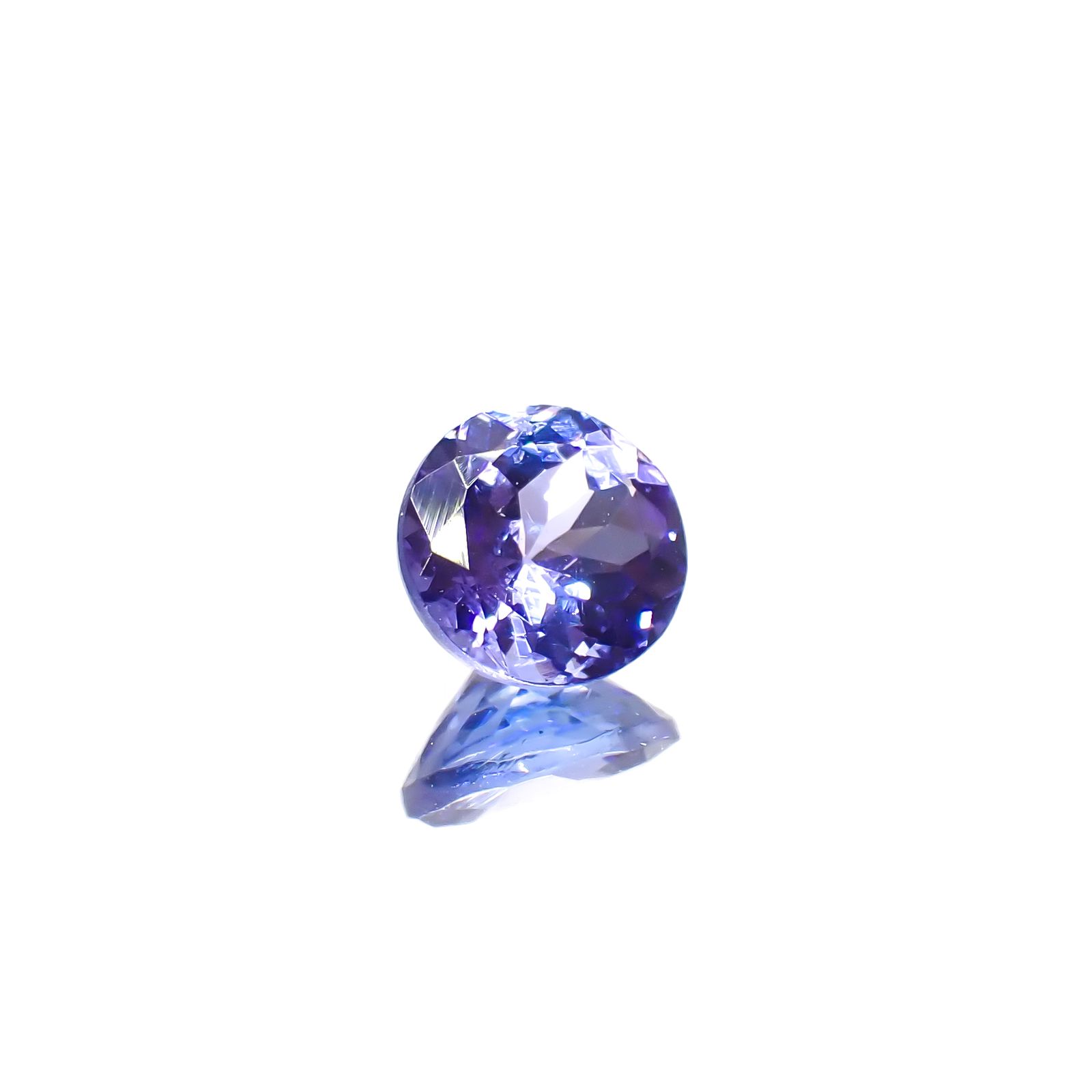 タンザナイト(宝石名タンザナイト)タンザニア産 0.86ct 識別済[240628333]6.1x6.1mm前後