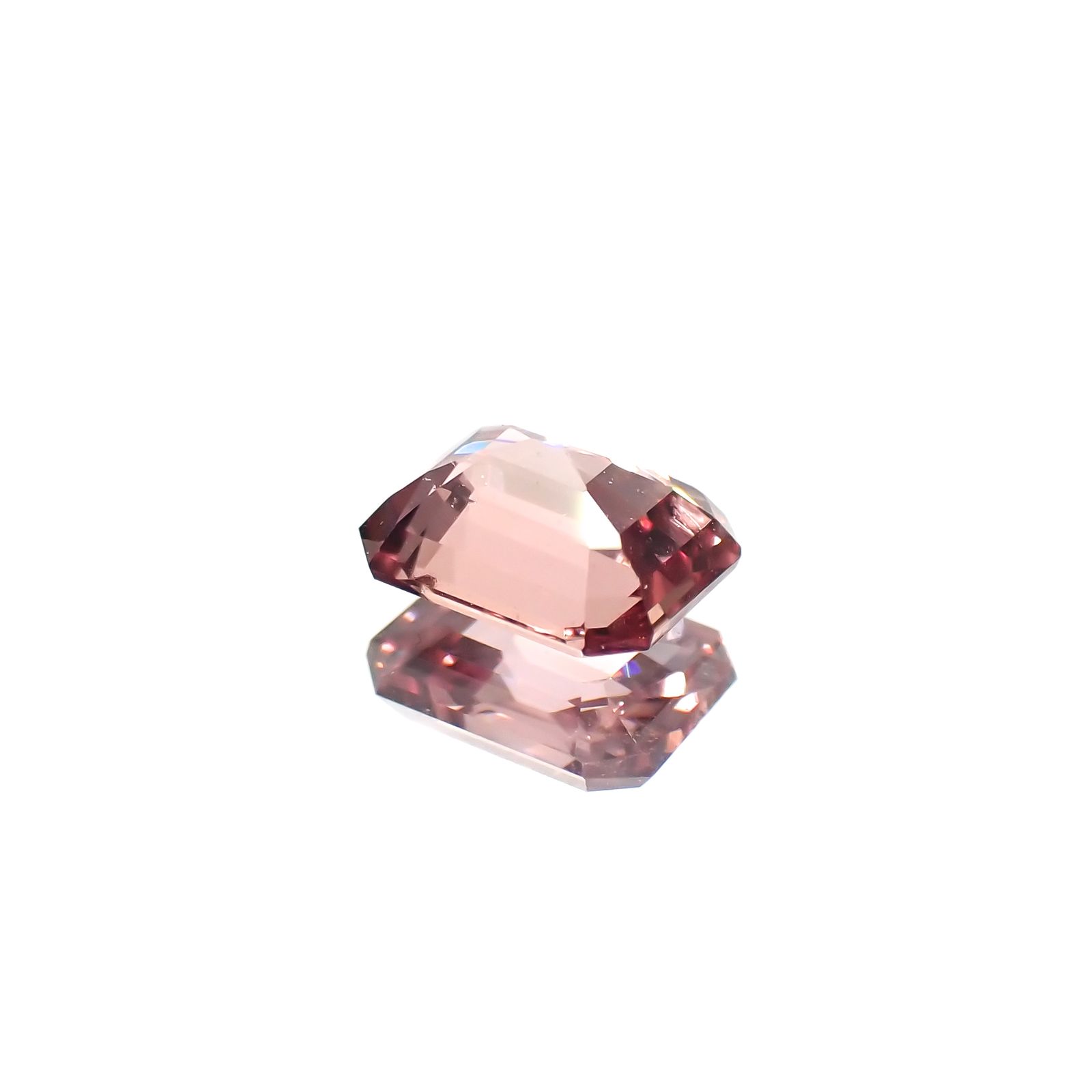 パパラチャサファイア非加熱(宝石名サファイア/別名パパラチャ・サファイア)スリランカ産 0.49ct GIA鑑付[231224697]5.1x3.9mm前後