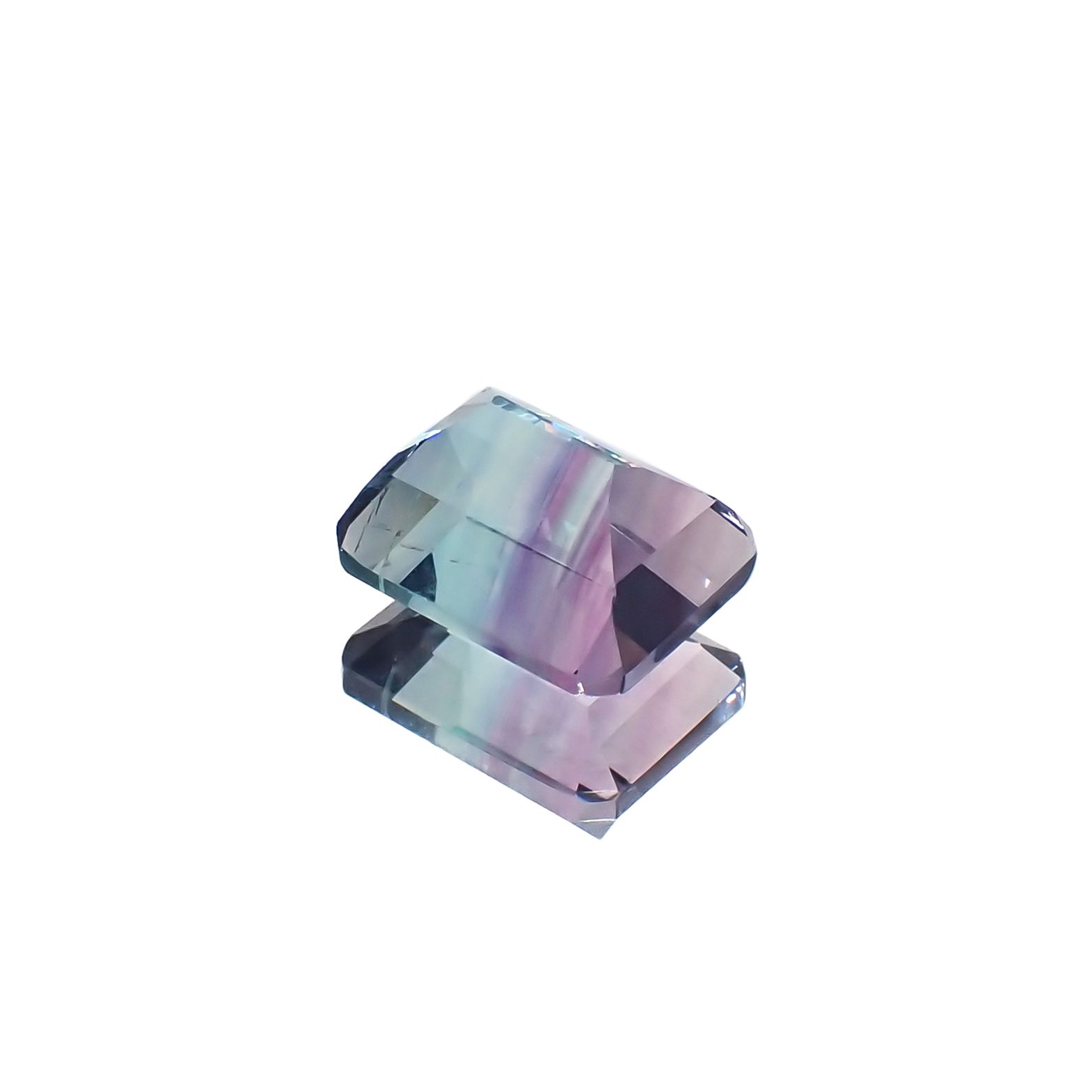 パーティカラーフローライト フルオレッセンス ブラジル産 4.75ct[230823263]10.3x8.2mm前後