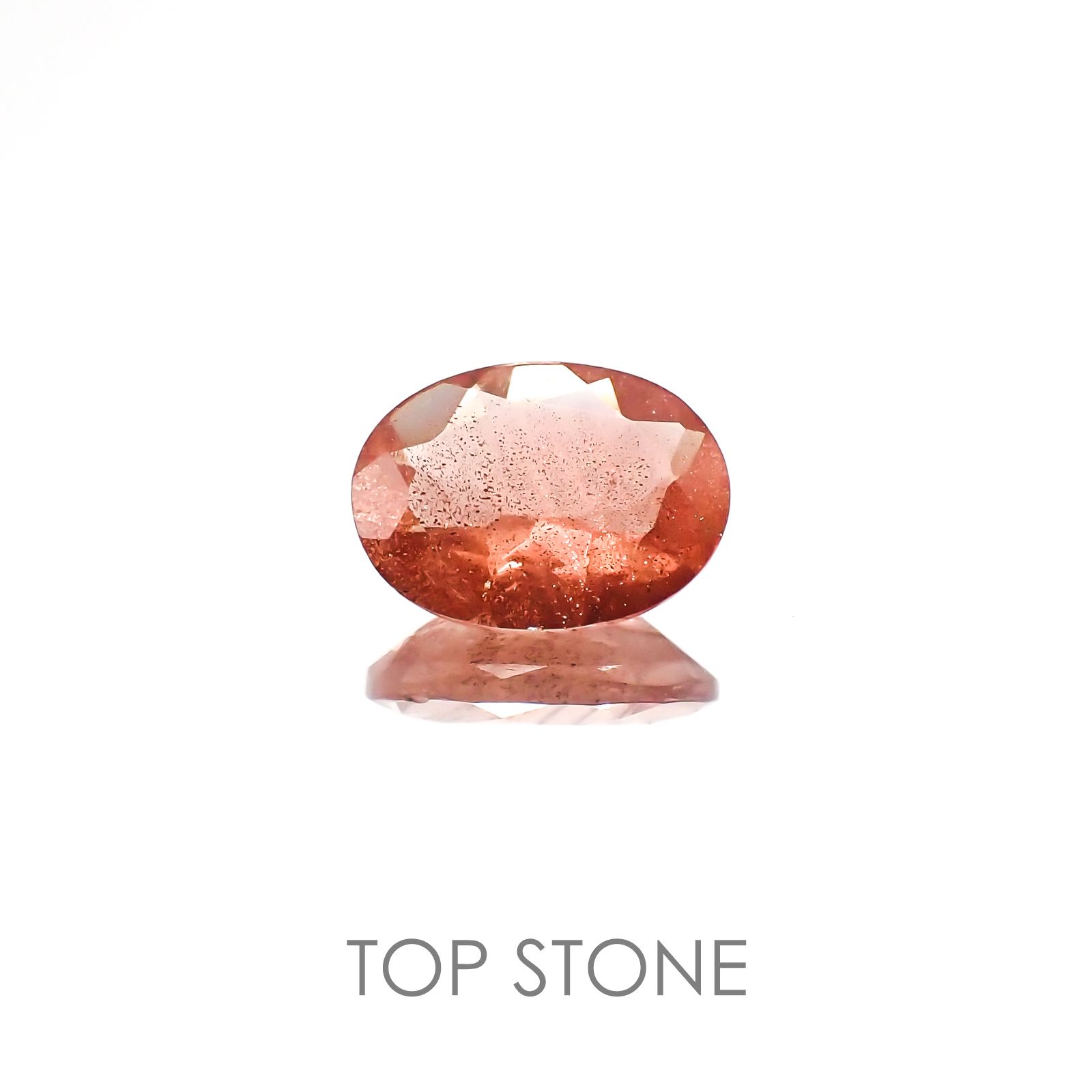 オレゴンサンストーン アメリカ産 ルース 0.9ct[20128385]8×6mm前後