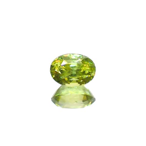 スフェーン(宝石名スフェーン)マダガスカル産 識別済 0.88ct / 6.3x4.6mm前後 [260120095]