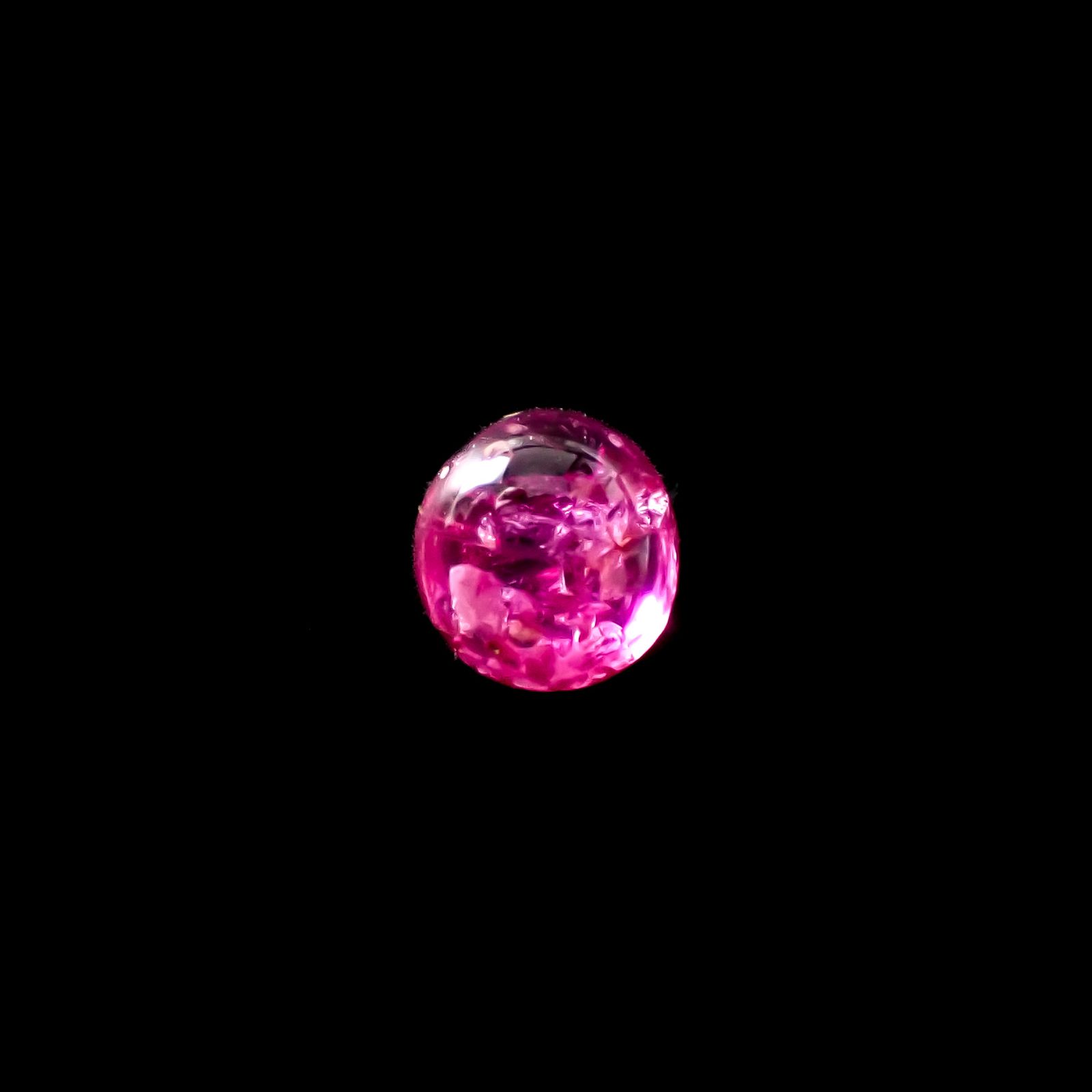 ルビー 非加熱(宝石名ルビー)ビルマ産 0.53ct 識別済[240628063]4.6x4.2mm前後