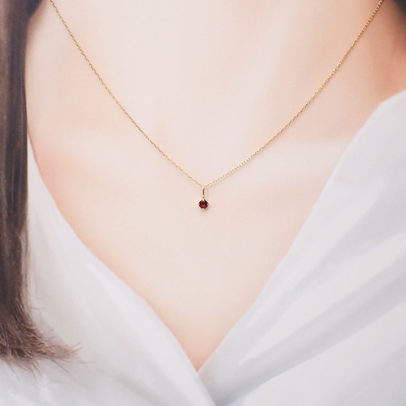 ◇K18 Petit+（プティプラス）◇ 誕生石 | 選べる一粒石ジュエリー 3mmタイプ [チャーム/ペンダントトップ※チェーン別売り]